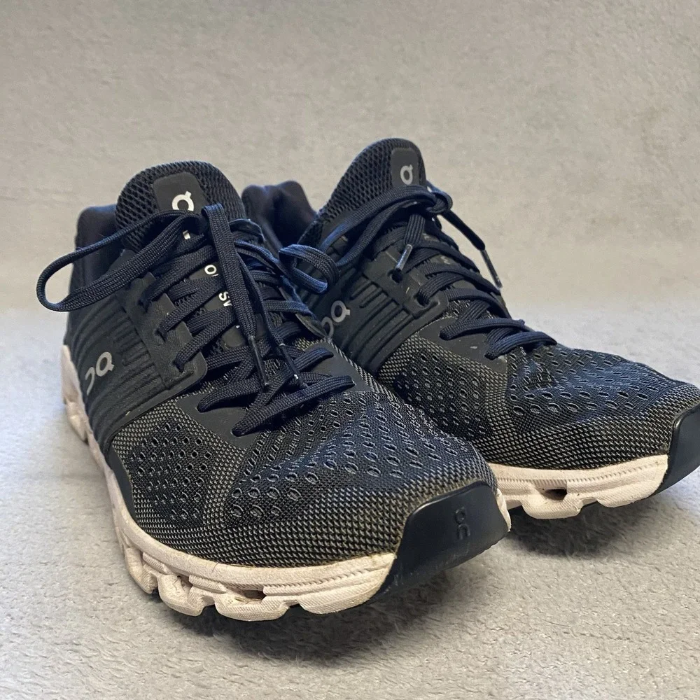 On Running‎ Cloudswift Womens 8.5 Black Gray Shoes Comfort Athletic - Picture 2 of 14